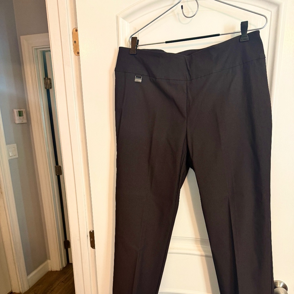 Lisette L, size 16 straight leg stretch pants, Dark Slate - never worn